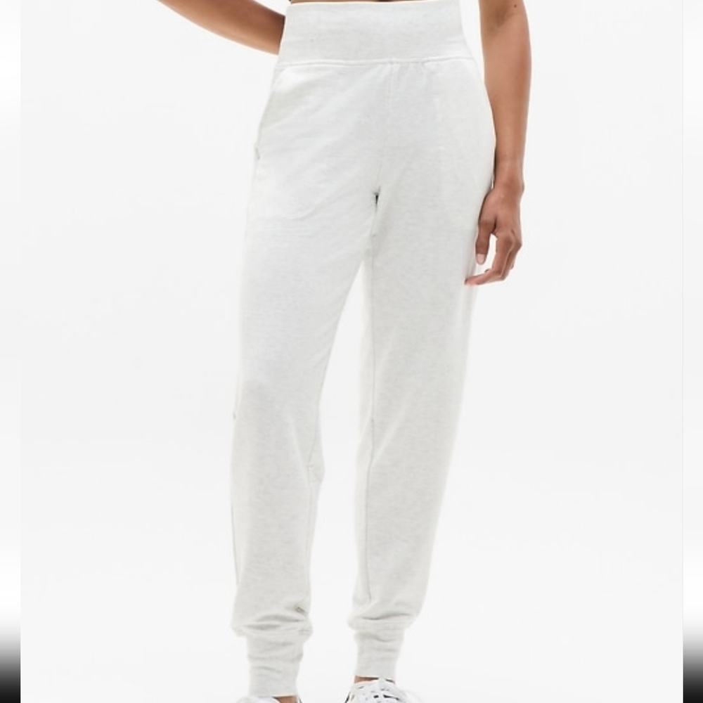 Athleta Coaster Luxe High-Rise Jogger in Heathered Grey EUC